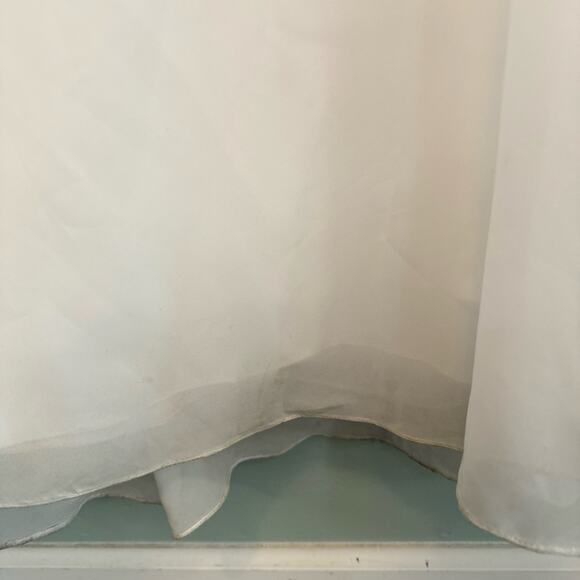 Aspeed USA Gown XS Wedding Bride Crystals Beaded Open Back Lace Sleeveless White - Picture 10 of 14